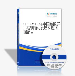 2019-2023年中國觸摸屏市場調研與發展前景預測報告