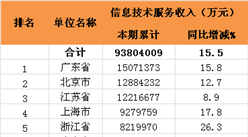 2016年1-5月全國信息技術服務收入排行榜（全榜單）