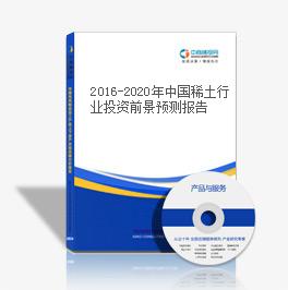 2019-2023年中國稀土行業投資前景預測報告