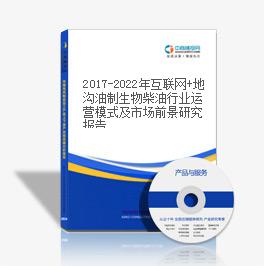 2019-2023年互聯網+地溝油制生物柴油行業運營模式及市場前景研究報告