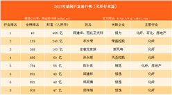 2017年胡潤中國化纖行業百富榜：陳建華、范紅衛夫婦等上榜