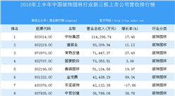 2018年上半年中國裝飾園林行業新三板上市公司營收排行榜