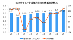 首屆中國國際進口博覽會今日開幕 1-9月貨物貿易進出口總值增長9.9%