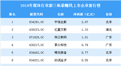 2019年新三板媒體行業最賺錢企業排行榜