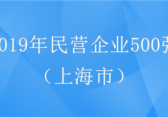 2019年中国民营企业500强排行榜（上海市全榜单）