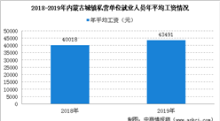 2019年內蒙古城鎮私營單位就業人員年平均工資情況分析（圖）