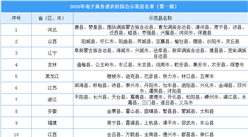 2020年電子商務進農村綜合示范縣名單出爐（第一批）