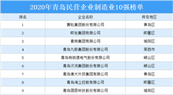 2020年青島民營企業制造業10強排行榜