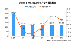 2020年7月上海市生鐵產量數據統計分析