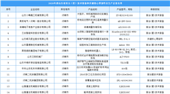 2020年度山東省首臺（套）技術裝備和關鍵核心零部件產品及生產企業名單出爐
