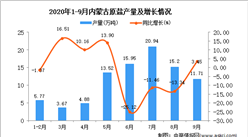 2020年9月內蒙古原鹽產量數據統計分析
