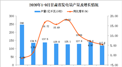 2020年9月甘肅省發電量產量數據統計分析