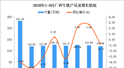 2020年9月廣西生鐵產量數據統計分析