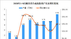 2020年9月湖北省合成洗滌劑產量數據統計分析