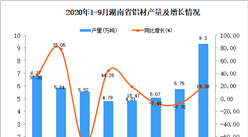 2020年9月湖南省鋁材產量數據統計分析