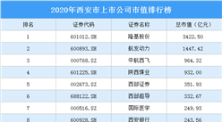 2020年西安市上市公司市值排行榜