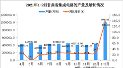 2021年1-2月甘肅省集成電路產量數據統計分析