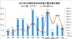 2021年5月湖北省發電設備產量數據統計分析