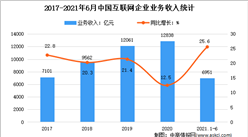 2021年上半年互聯網服務業運行情況分析：收入同比增長25.6%