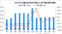 2021年7月湖北省電動手提式工具產量數據統計分析