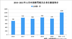新增企業數量超1000：2021年1-11月中國滑雪企業大數據分析（圖）