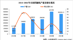 2021年全國挖掘機產量數據統計分析