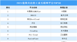2021值得關注的工業互聯網平臺TOP30(附榜單）