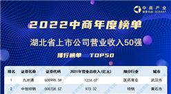 2022年湖北省上市公司營業收入排行榜（附榜單）