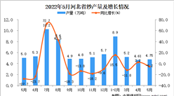 2022年5月河北紗產量數據統計分析