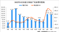 2022年5月內蒙古原鹽產量數據統計分析