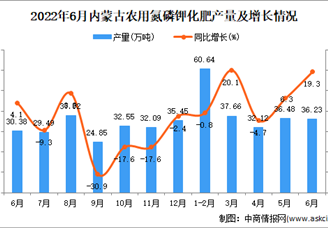 2022年6月内蒙古农用氮磷钾化肥产量数据统计分析