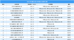 盤點：湖北地區500強企業（2022）