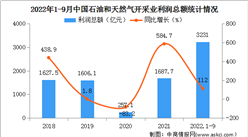 2022年1-9月中國石油和天然氣開采業經營情況：營收同比增長44.8%（圖）