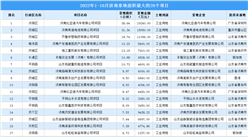 產業招商情報：2022年1-10月濟南拿地面積最大的20個項目