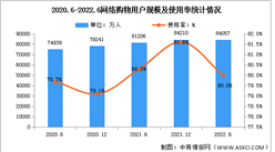 2022年上半年我國網絡購物用戶規模達9.04億 占網民整體80.0%（圖）