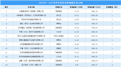 產業投資情報：2022年1-10月蘇州市投資拿地規模企業50強