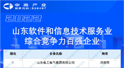 2022年度山東省軟件和信息技術服務業綜合競爭力百強企業（附榜單）