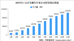 2022年11月零跑汽車交付情況：累計交付量突破10萬輛（圖）
