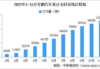 2022年11月零跑汽车交付情况：累计交付量突破10万辆（图）