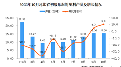 2022年10月河北初級形態的塑料產量數據統計分析
