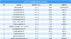 2022廣東省服務業民營企業50強排行榜（附榜單）
