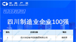 2022四川制造業企業100強排行榜（附榜單）