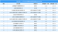 產業招商情報：2022年1-11月長治市制造業投資拿地企業TOP30
