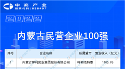 2022內蒙古民營企業100強排行榜（附榜單）
