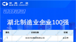 2022湖北制造業企業100強排行榜（附榜單）