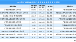 抓項目擴投資 2022年廣西10大工業項目土地投資超27億元