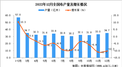 2022年12月全國布產量數據統計分析