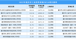 涉地面積近590公頃 2022年重慶市工業重點土地投資項目10強揭曉