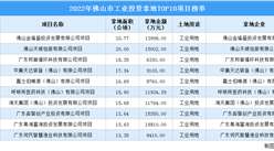 抓項目擴投資 2022年佛山市10大工業項目土地投資近12億元
