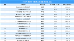 產業投資動態 | 2022年度佛山制造業投資拿地企業50強出爐！